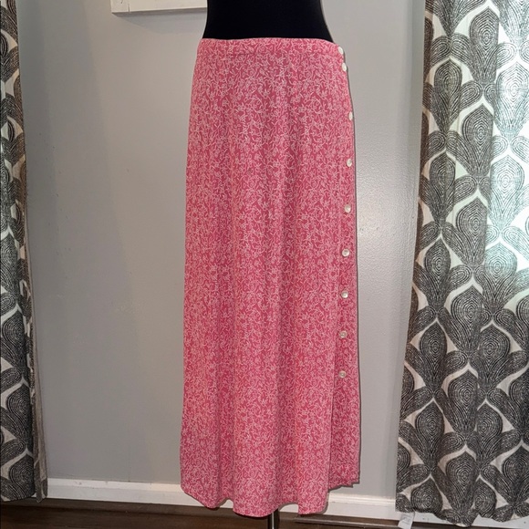 April Cornell Vintage Floral Maxi Skirt SZ Medium - Picture 1 of 10